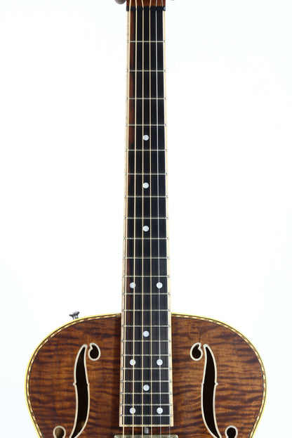 2021 Mule Resophonic MAVIS Electric Resonator - F-Hole, Flame Top & Neck, Volume/Tone Knobs!