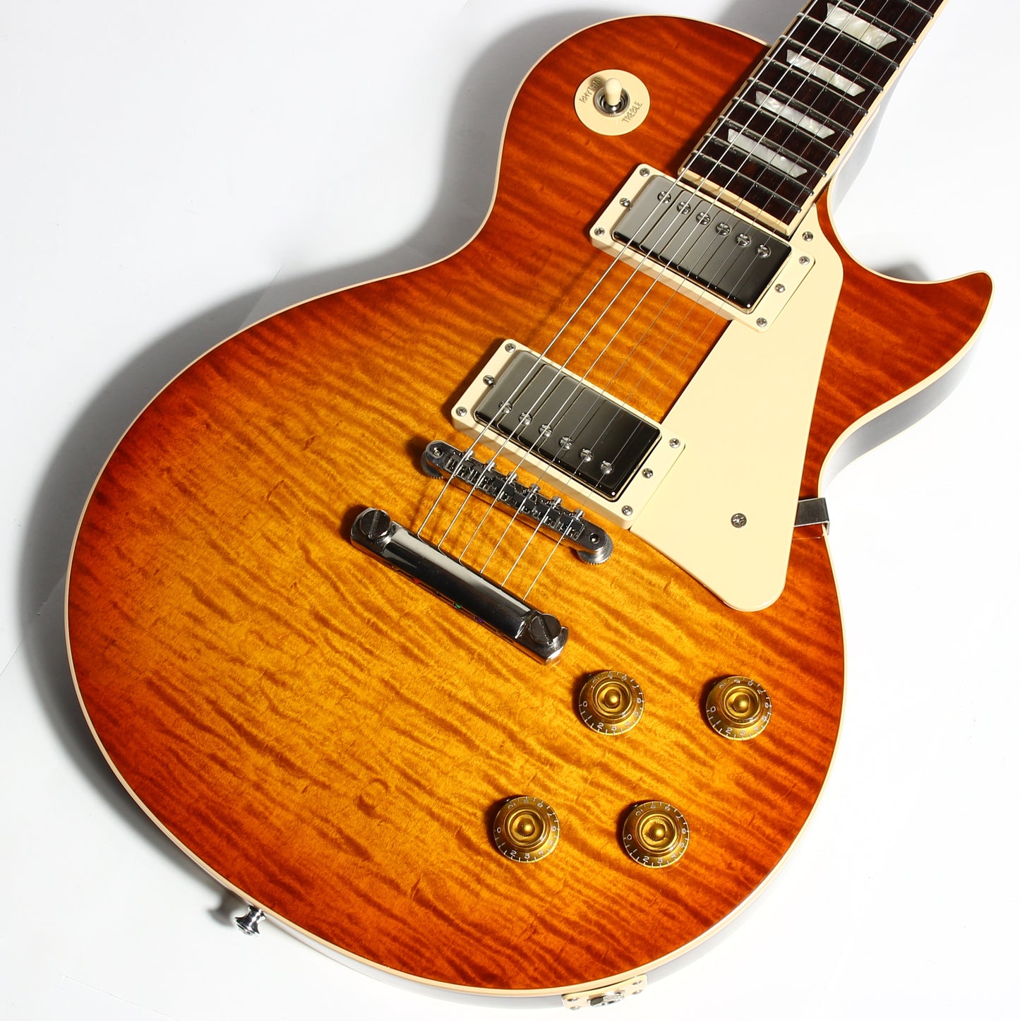 2016 Gibson Memphis ES Les Paul NO F-HOLE! Flametop Plus Limited Edition -- Standard 335 figured