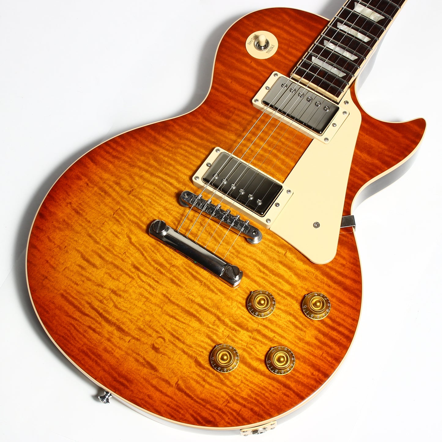 2016 Gibson Memphis ES Les Paul NO F-HOLE! Flametop Plus Limited Edition -- Standard 335 figured