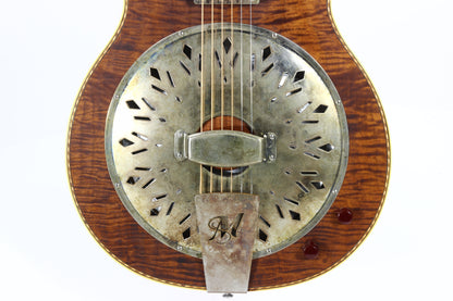 2021 Mule Resophonic MAVIS Electric Resonator - F-Hole, Flame Top & Neck, Volume/Tone Knobs!