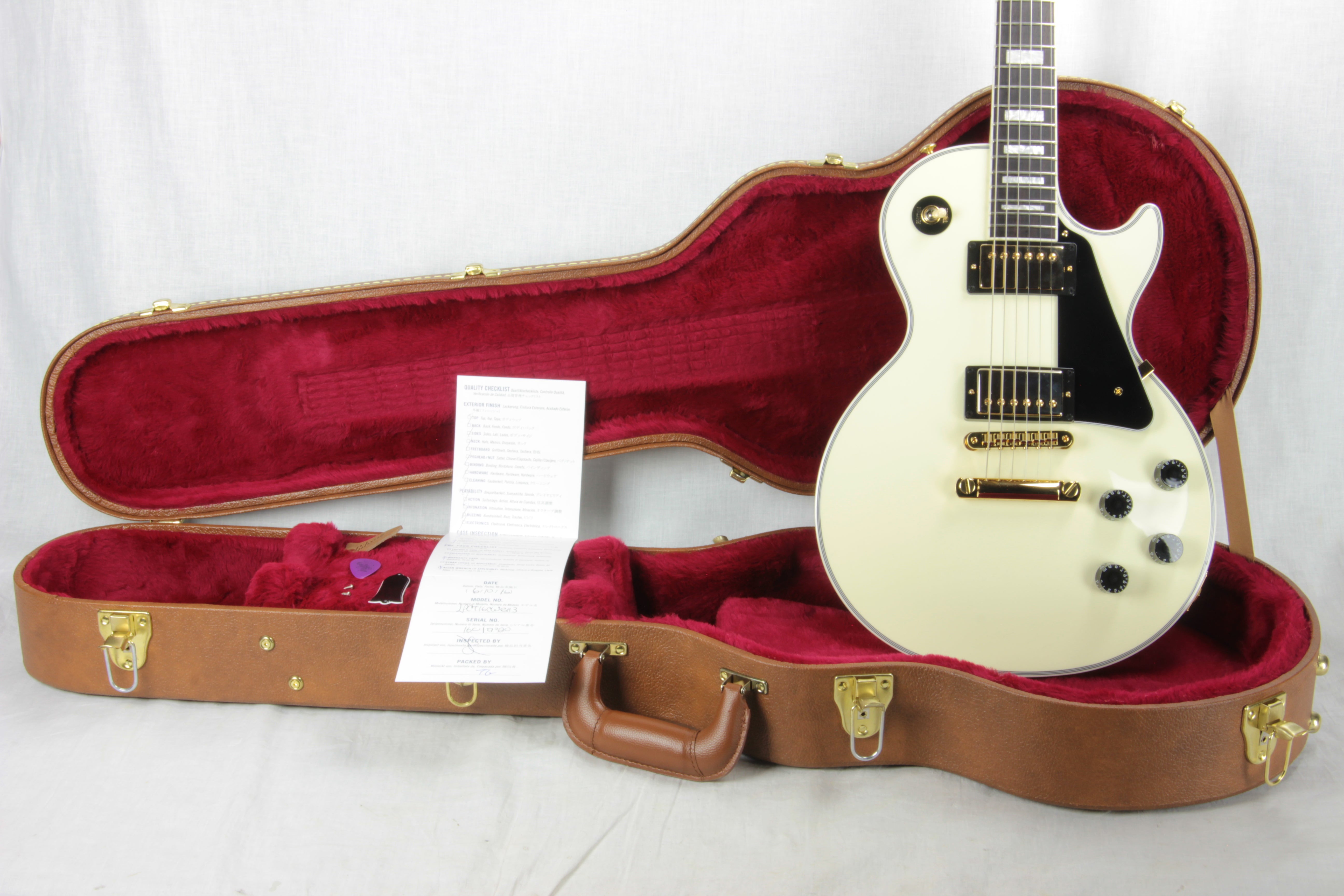 *SOLD*  2016 Gibson Les Paul Custom Lite Alpine White Thin Body Gold Hardware Rosewood