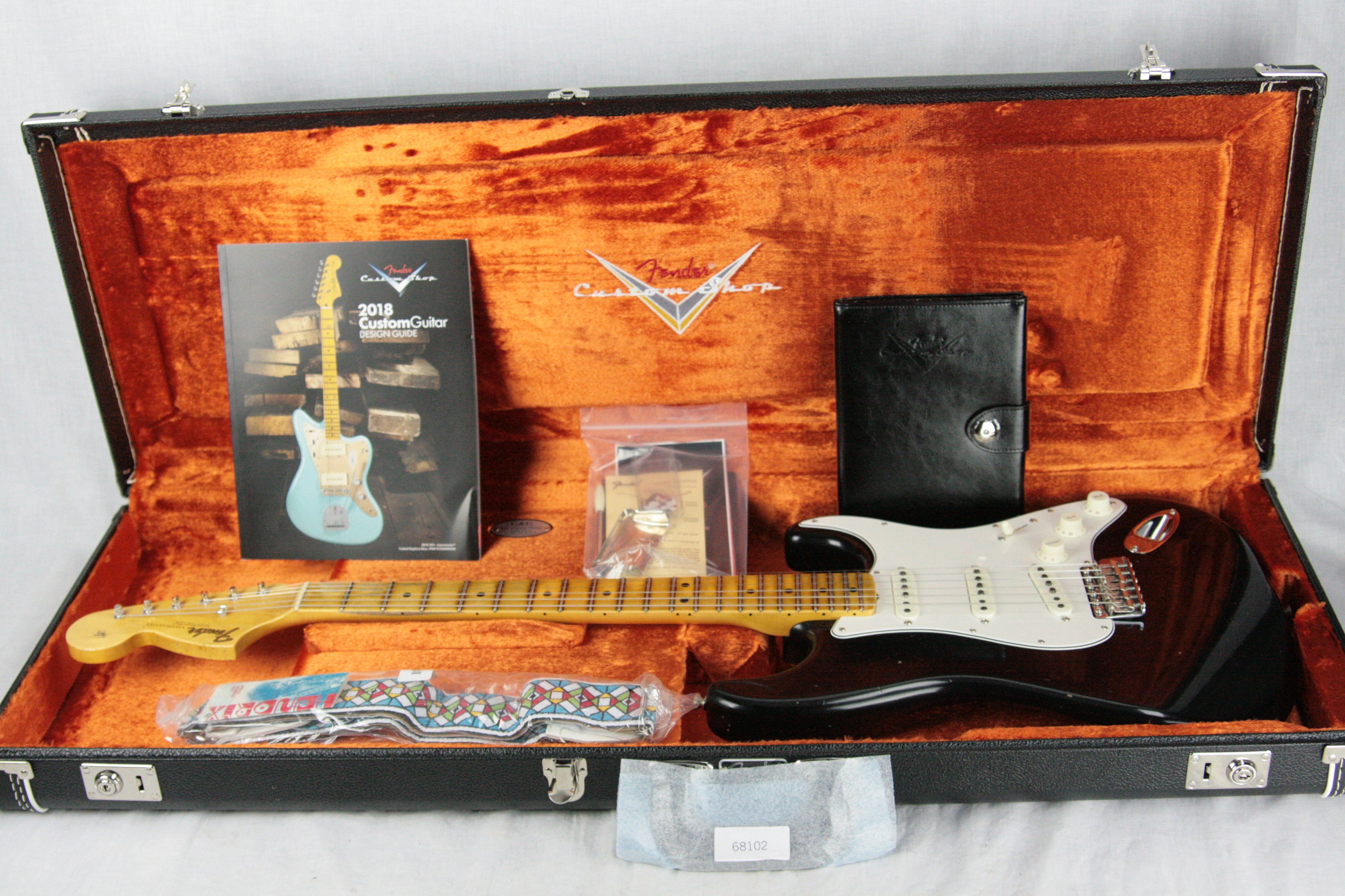 *SOLD*  2018 Fender Custom Shop Jimi Hendrix Voodoo Child Stratocaster Journeyman Relic Black Strat Maple Cap Neck