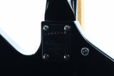 1984 Washburn B-5 BBR Vintage Electric Bass Guitar - MIJ, Japan, Stage Series, Black Paint-Black Hardware-Red Binding! 1980's b20