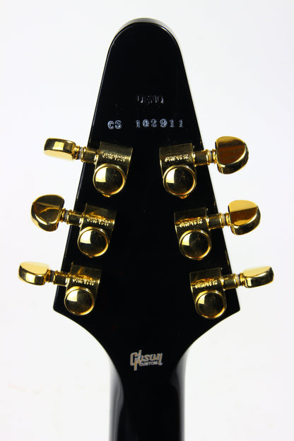 2021 Gibson Custom Shop Flying V Custom Ebony Fingerboard - Black Beauty Les Paul Appointments!