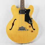 *SOLD*  1998 Epiphone Rivoli Natural Semi Hollowbody Bass Guitar! Peerless Korea Factory EB-2