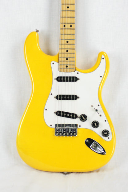 1981 Fender MONACO YELLOW Stratocaster International Color Series Strat 1979 1970's Hardtail