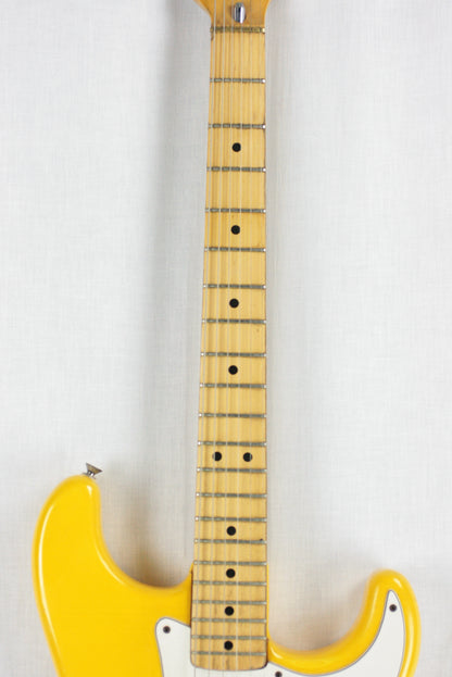 1981 Fender MONACO YELLOW Stratocaster International Color Series Strat 1979 1970's Hardtail