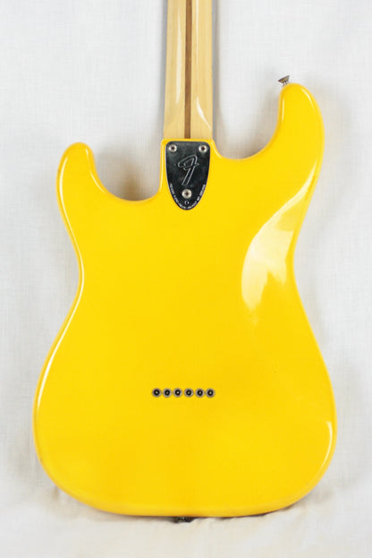 1981 Fender MONACO YELLOW Stratocaster International Color Series Strat 1979 1970's Hardtail