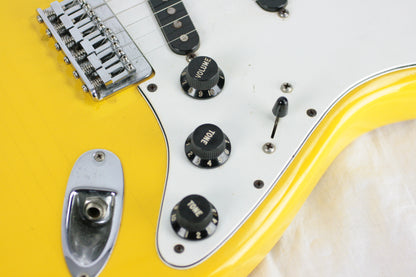 1981 Fender MONACO YELLOW Stratocaster International Color Series Strat 1979 1970's Hardtail