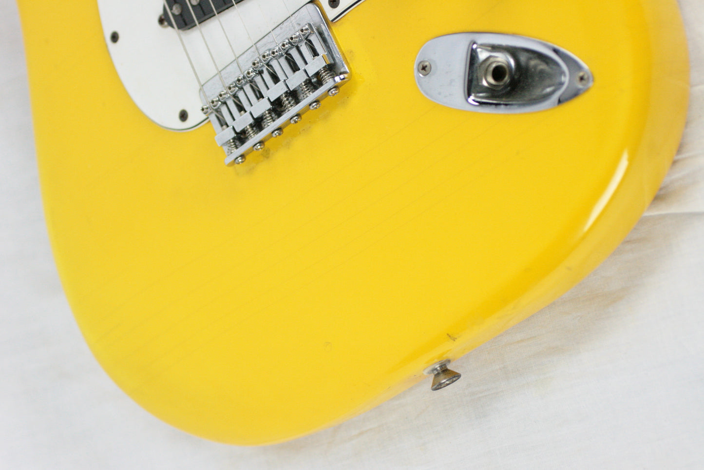 1981 Fender MONACO YELLOW Stratocaster International Color Series Strat 1979 1970's Hardtail