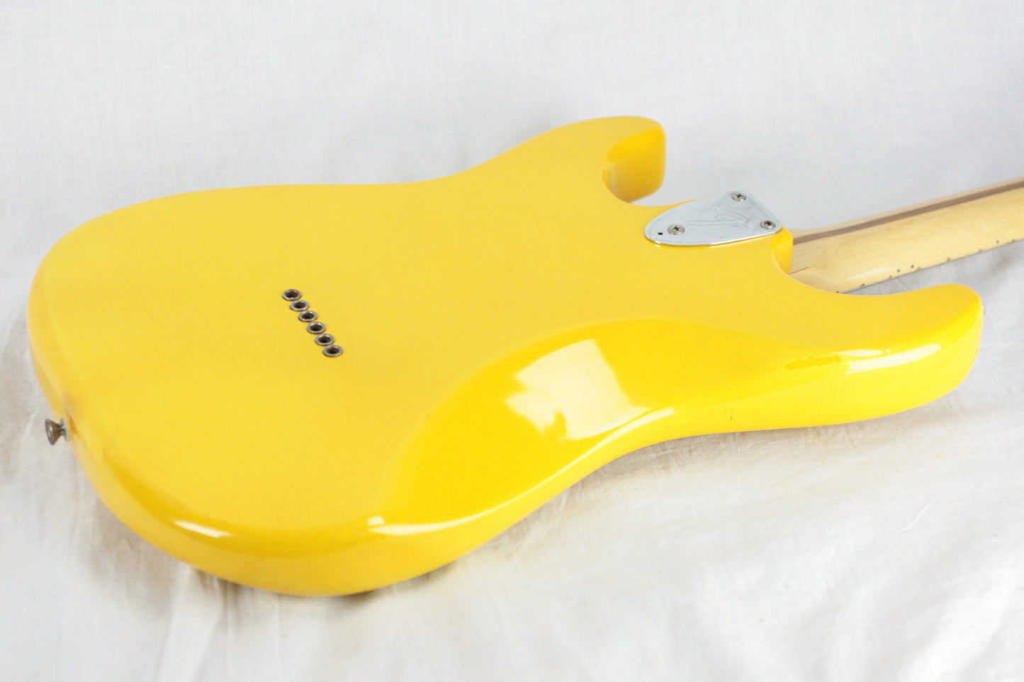 1981 Fender MONACO YELLOW Stratocaster International Color Series Strat 1979 1970's Hardtail