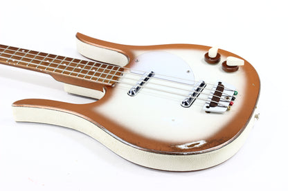 1963 Danelectro Longhorn Vintage Electric Bass Copper Burst - 2 Lipstick Pickups, Rare