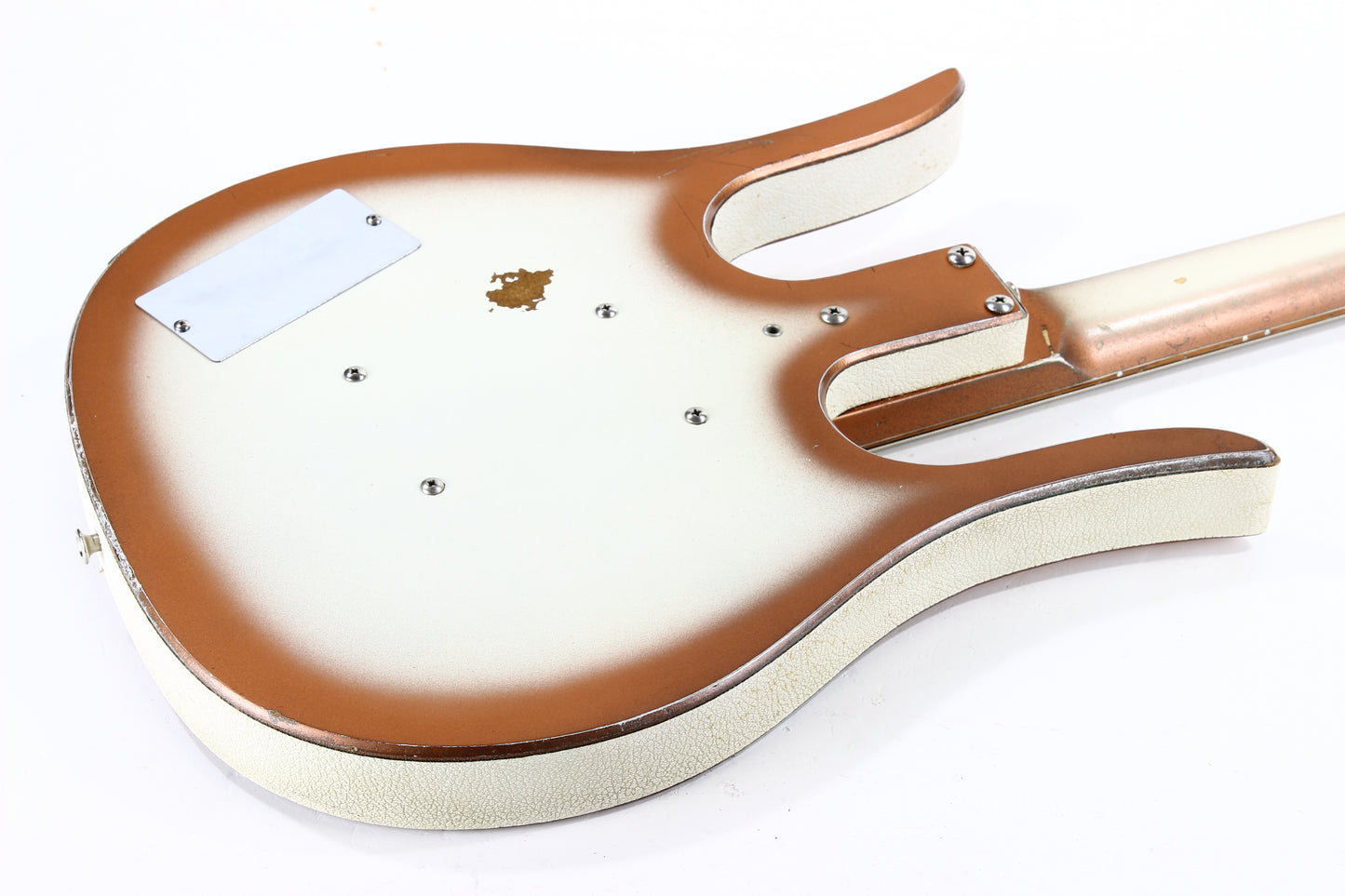1963 Danelectro Longhorn Vintage Electric Bass Copper Burst - 2 Lipstick Pickups, Rare