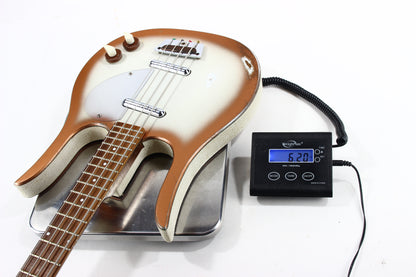 1963 Danelectro Longhorn Vintage Electric Bass Copper Burst - 2 Lipstick Pickups, Rare