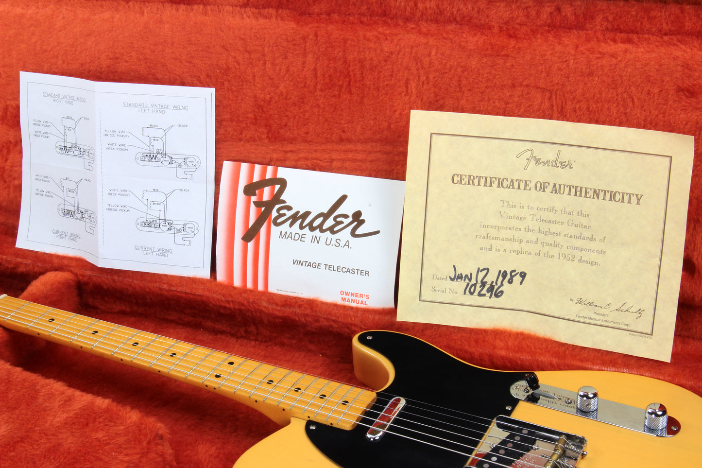 1989 Fender '52 Telecaster American Vintage Reissue Tele AVRI 1952 Butterscotch Blonde - LIGHTWEIGHT