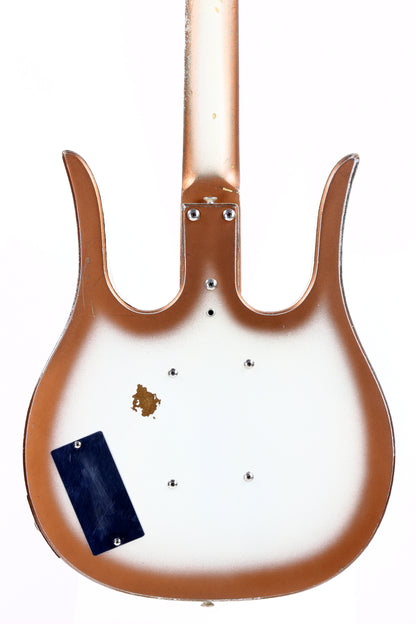 1963 Danelectro Longhorn Vintage Electric Bass Copper Burst - 2 Lipstick Pickups, Rare