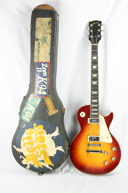 1971 Gibson Les Paul Deluxe Cherry Sunburst! Embossed Mini-Humbuckers! Repaired H/S