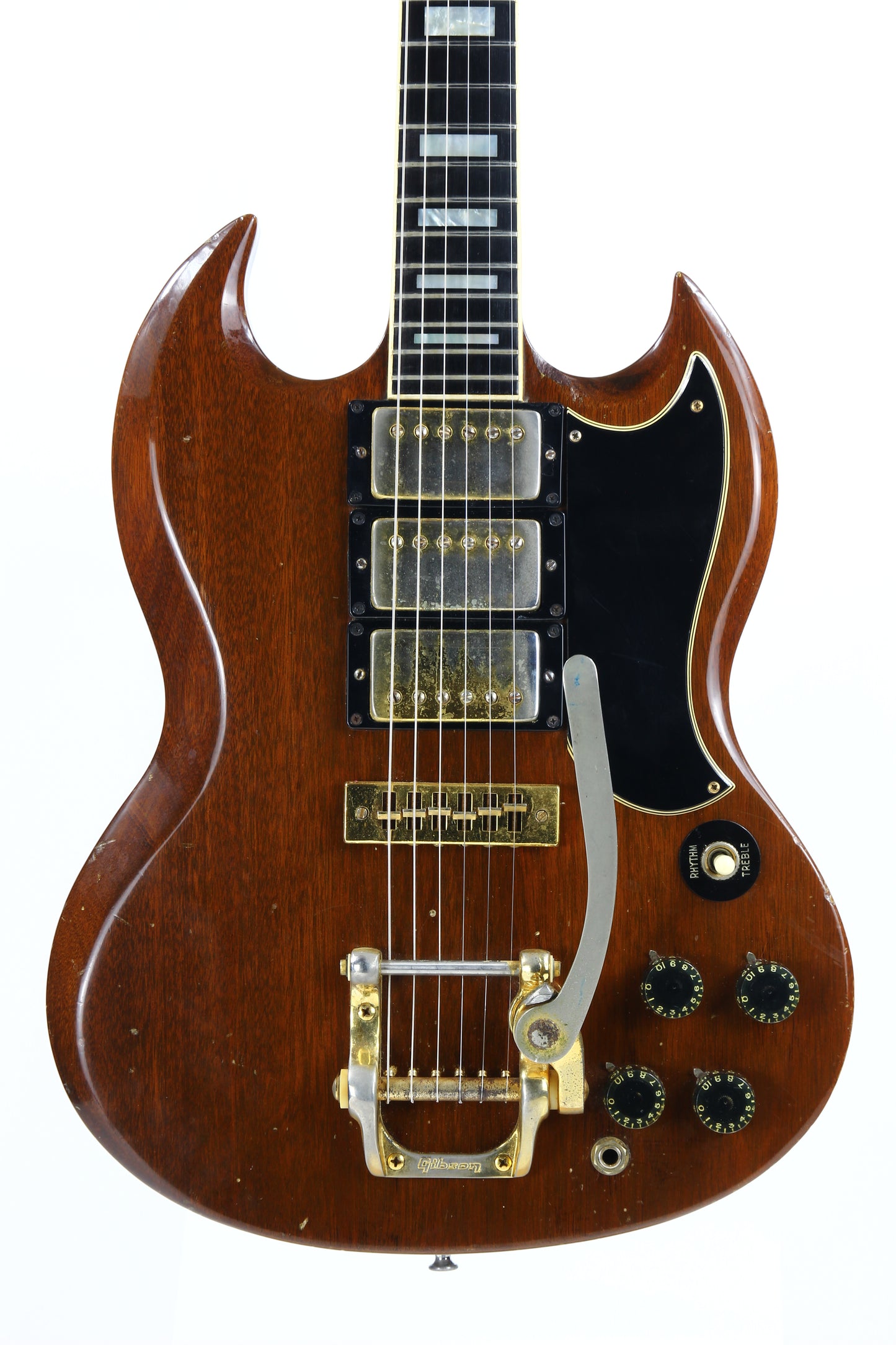 1973 Gibson SG Custom Walnut w/ Bigsby, 3 Pickups! 1970's SG Les Paul! NO BREAKS!