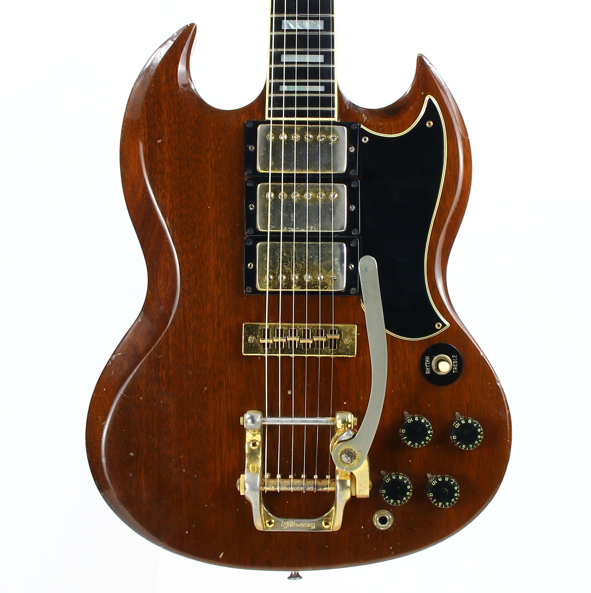 1973 Gibson SG Custom Walnut w/ Bigsby, 3 Pickups! 1970's SG Les