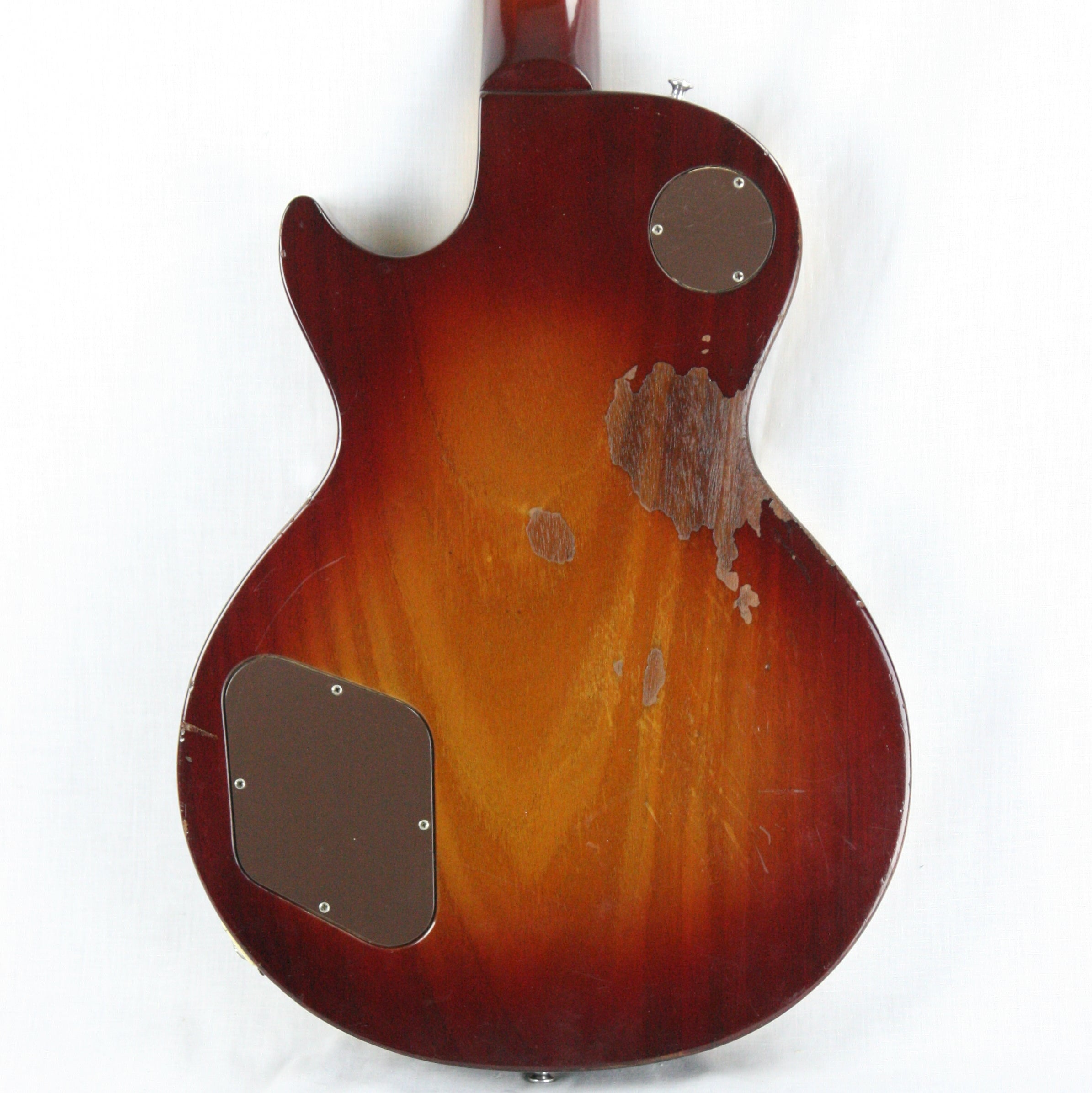 *SOLD*  1971 Gibson Les Paul Deluxe Cherry Sunburst! Embossed Mini-Humbuckers! Repaired H/S