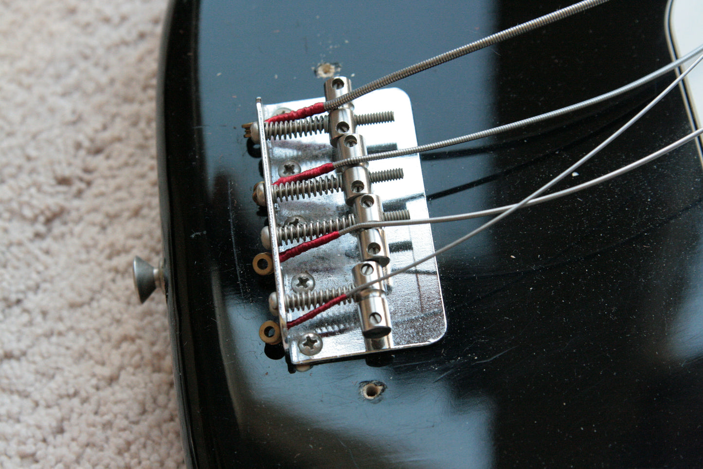 1974 Fender Precision Bass BLACK w/ Original Case! Maple Fretboard 1970's P jazz vintage