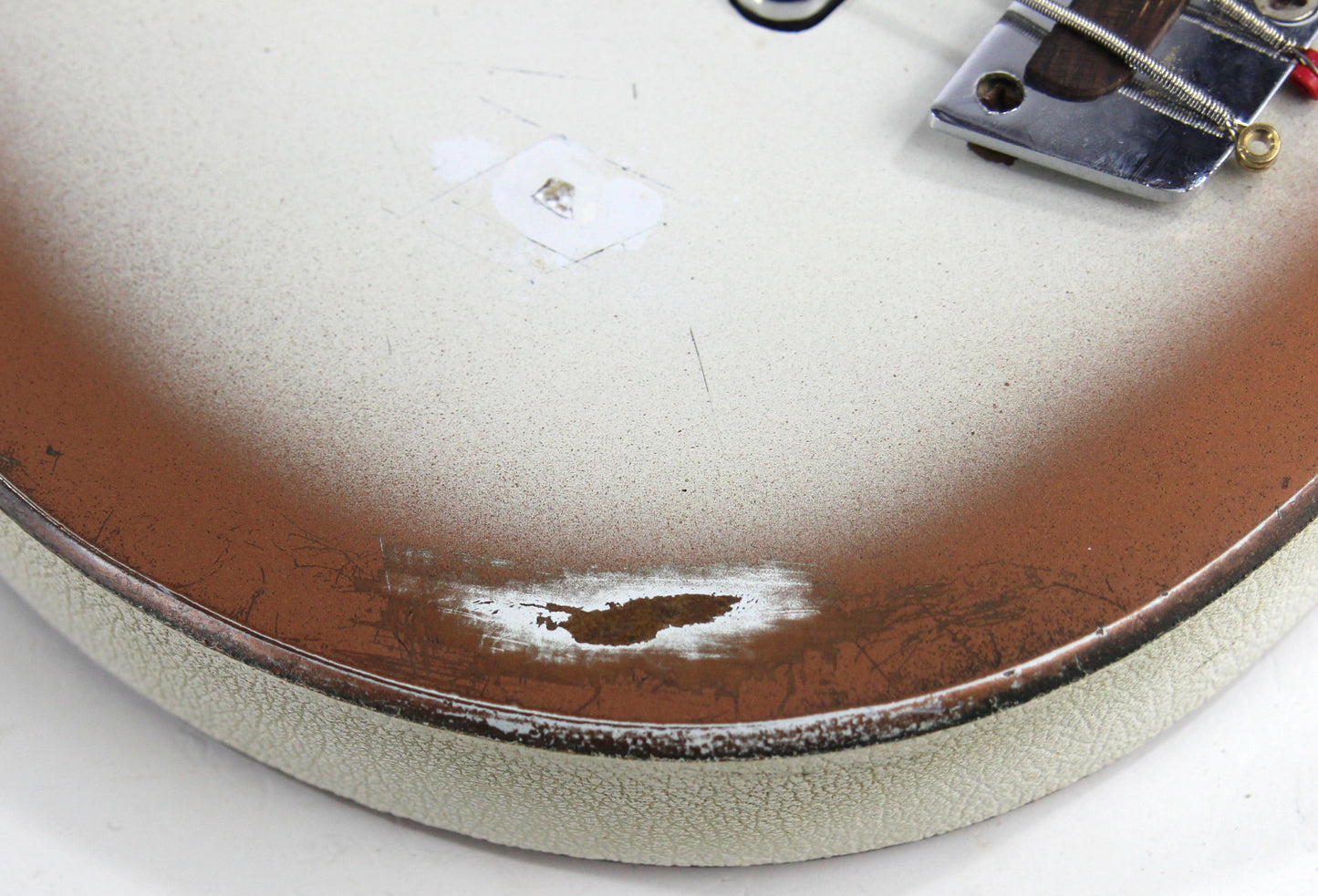 1963 Danelectro Longhorn Vintage Electric Bass Copper Burst - 2 Lipstick Pickups, Rare