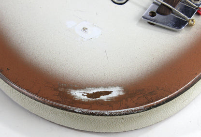 1963 Danelectro Longhorn Vintage Electric Bass Copper Burst - 2 Lipstick Pickups, Rare
