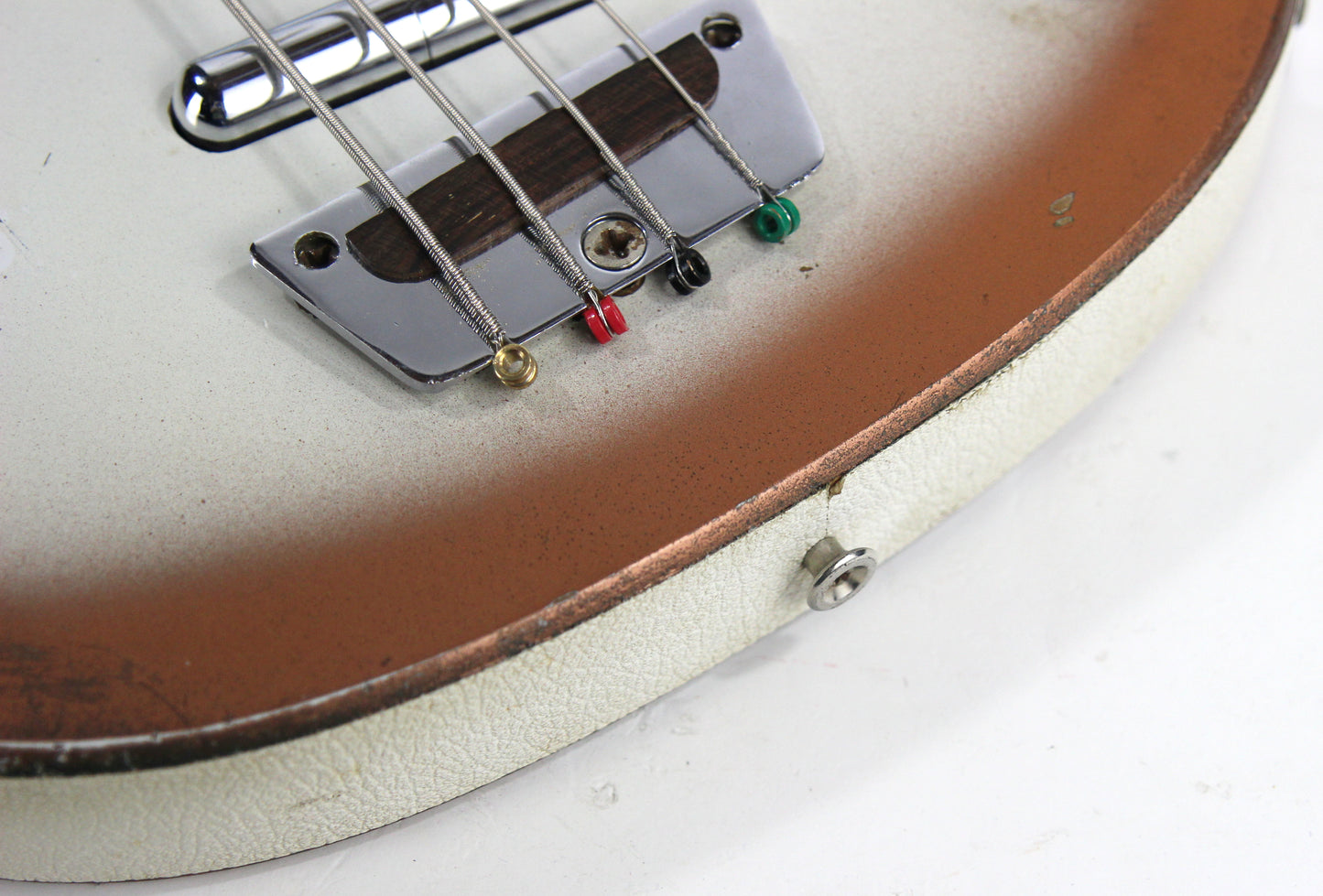 1963 Danelectro Longhorn Vintage Electric Bass Copper Burst - 2 Lipstick Pickups, Rare