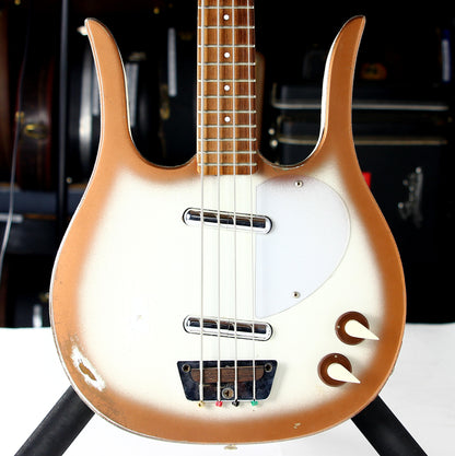 1963 Danelectro Longhorn Vintage Electric Bass Copper Burst - 2 Lipstick Pickups, Rare