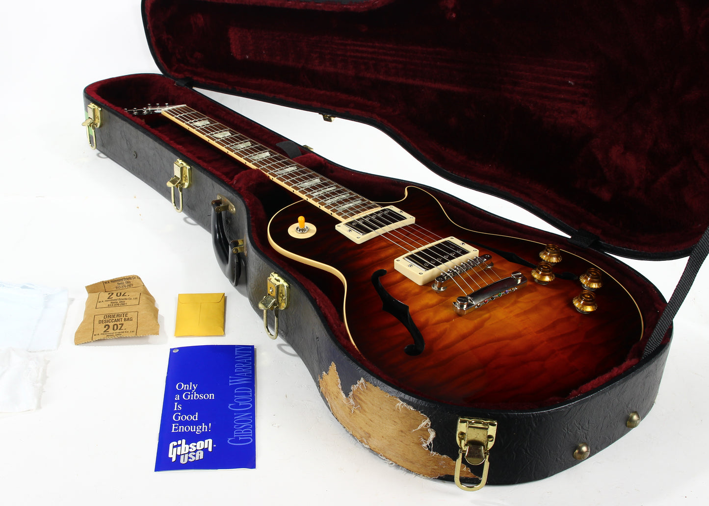 RARE 1997 Gibson Custom Shop Les Paul Florentine Standard KILLER QUILT Hollowbody ES - Yamano Special Quote 1959