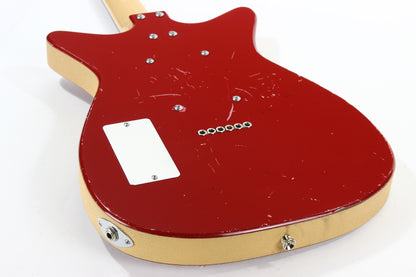 Jerry Jones Neptune Shorthorn 2 Pickup Guitar - Cool Relic! Red, Lipstick Pickups! Jimmy Page Sounds!