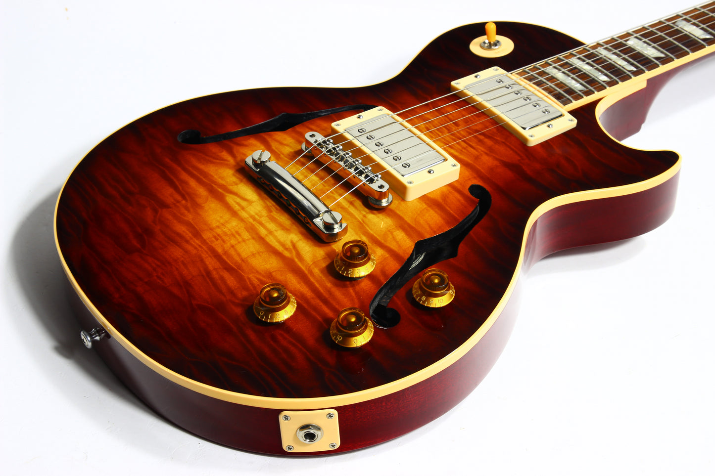 RARE 1997 Gibson Custom Shop Les Paul Florentine Standard KILLER QUILT Hollowbody ES - Yamano Special Quote 1959