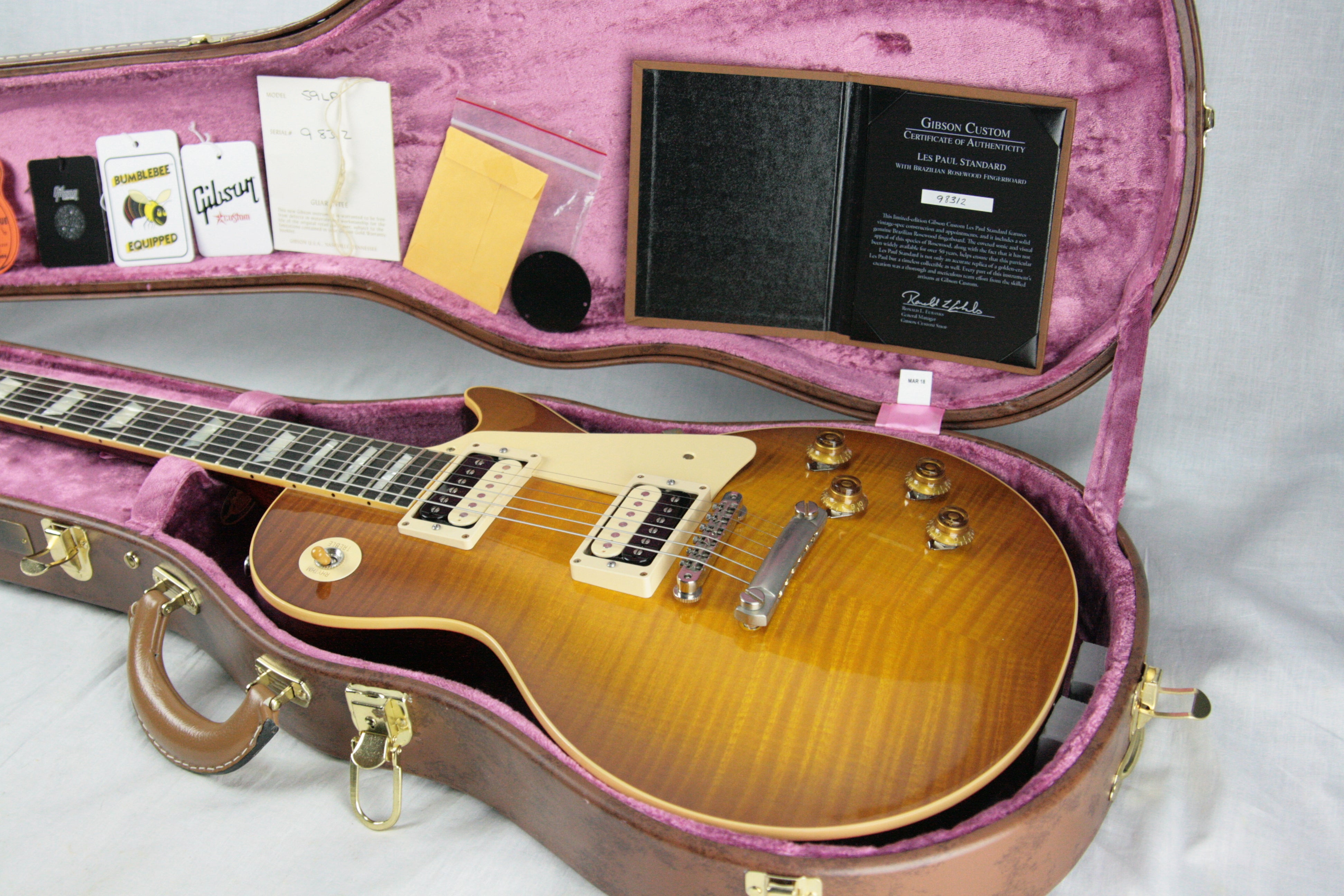 2018 Gibson 1959 BRAZILIAN ROSEWOOD Les Paul Historic Reissue! R9 59 ...