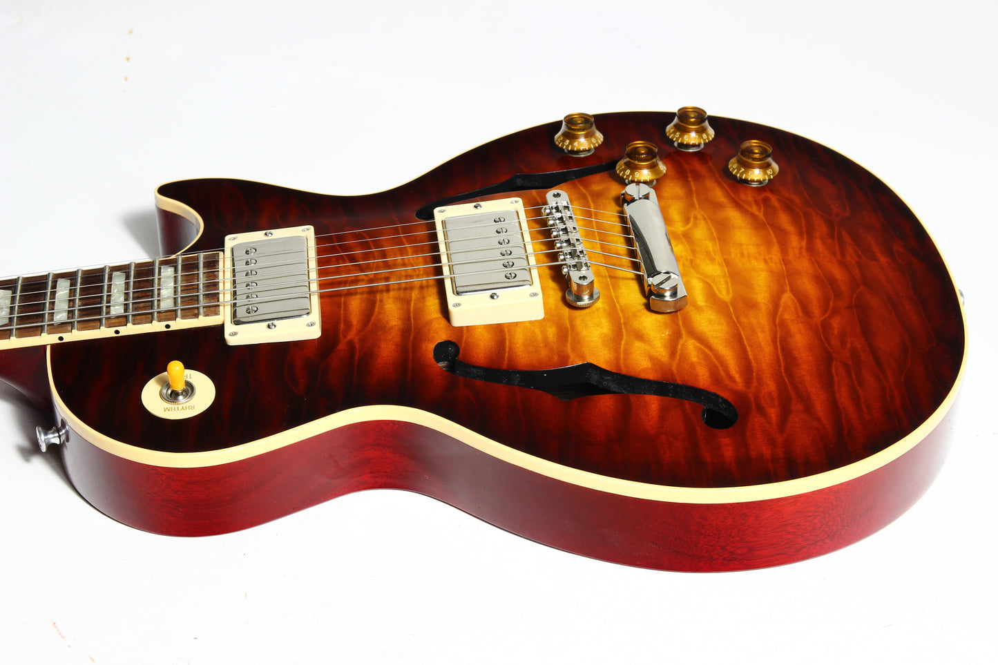 RARE 1997 Gibson Custom Shop Les Paul Florentine Standard KILLER QUILT Hollowbody ES - Yamano Special Quote 1959