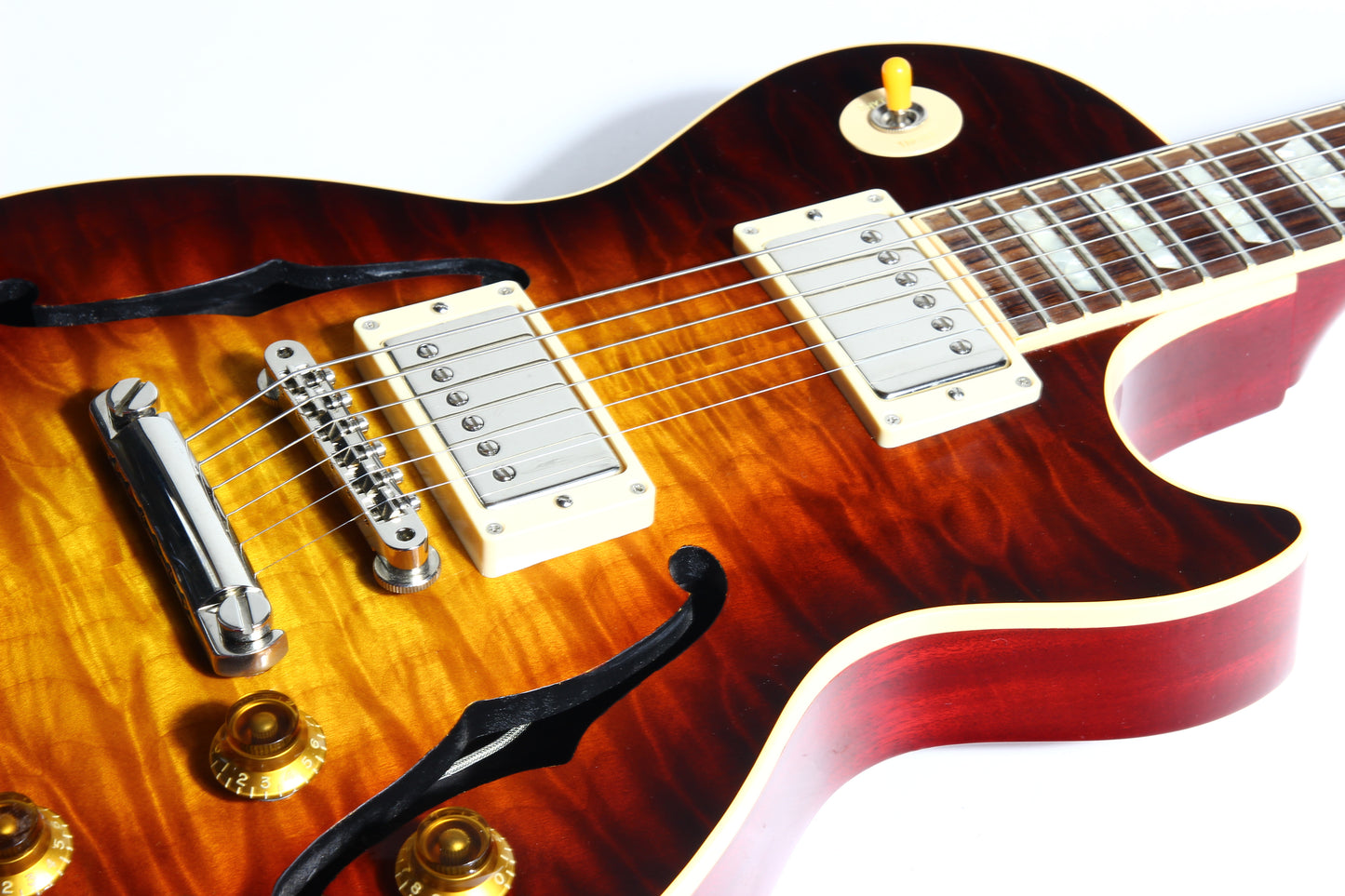 RARE 1997 Gibson Custom Shop Les Paul Florentine Standard KILLER QUILT Hollowbody ES - Yamano Special Quote 1959