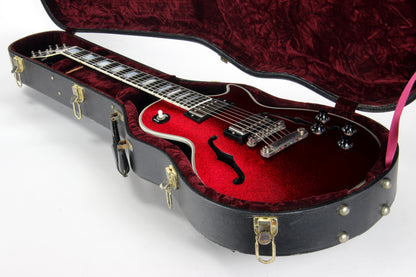 1997 Gibson Custom Shop Les Paul ES Florentine RED SPARKLE Hollowbody -- Noel Gallagher Oasis