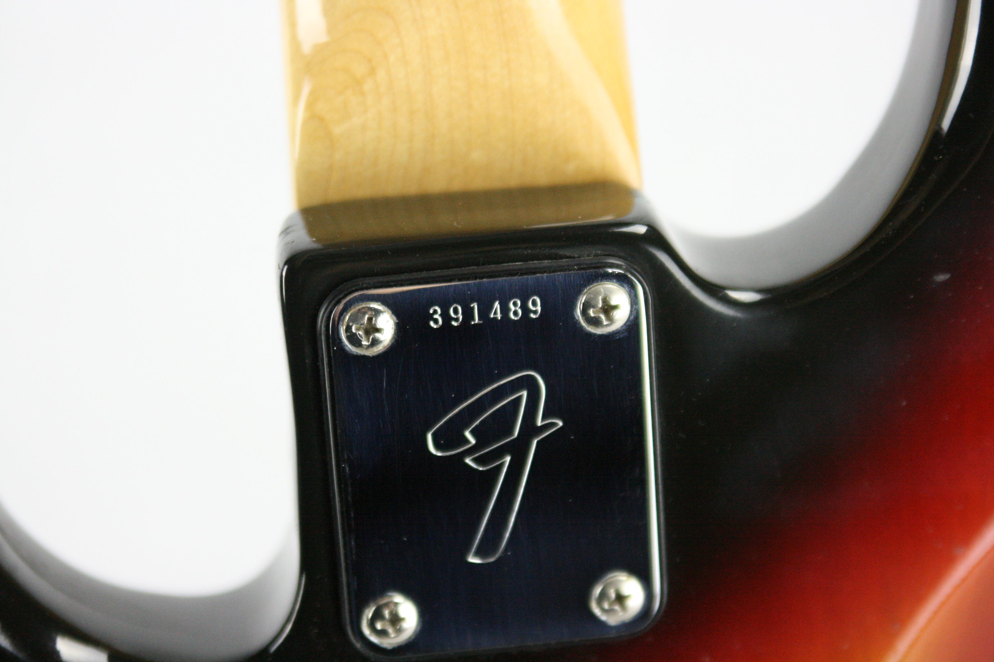 1970's Fender Serial Number example F-Series