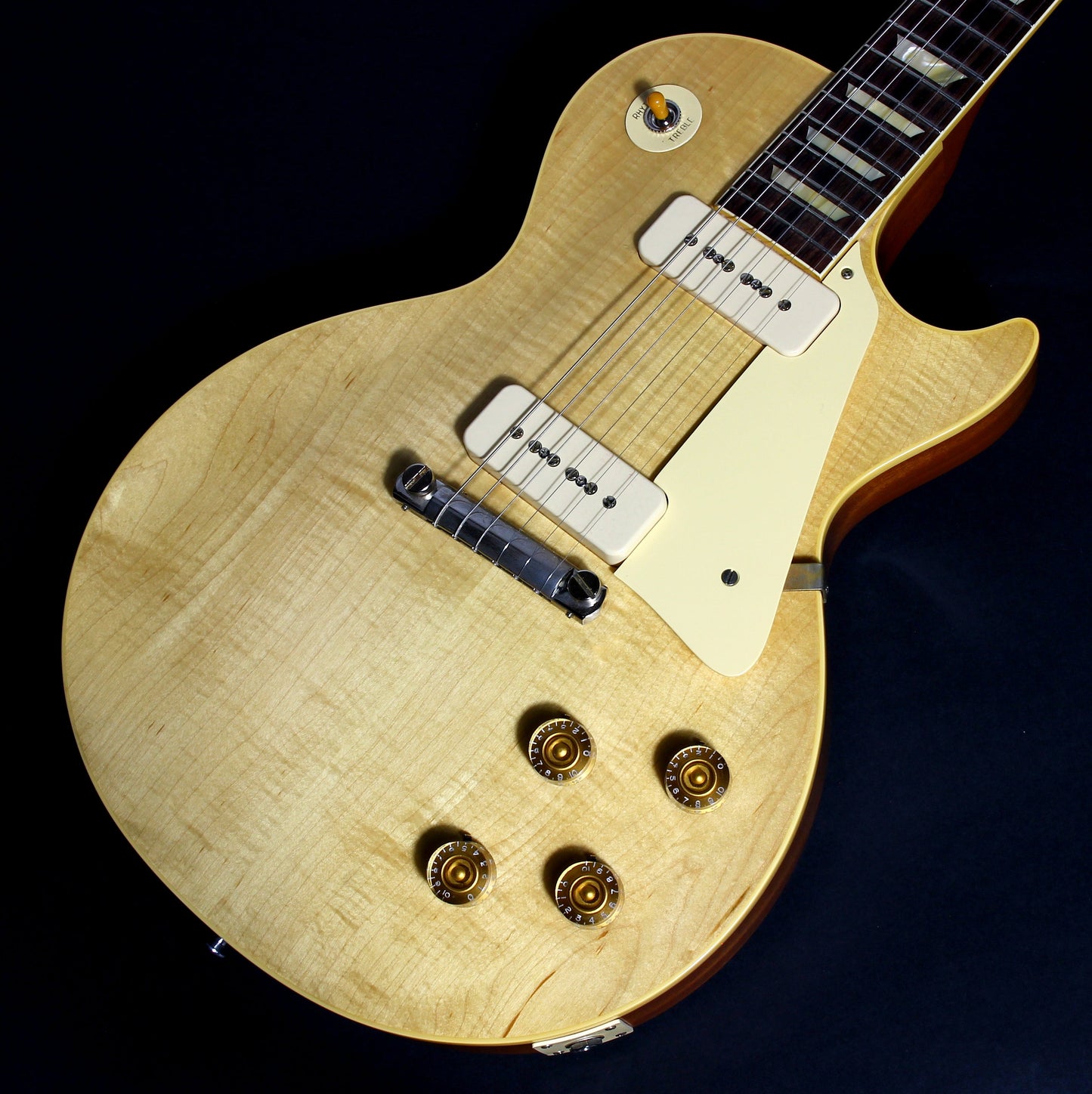 2021 Gibson Custom Shop 1954 Les Paul '54 Made to Measure M2M Natural - Factory Stinger, Light Flametop R4 Goldtop Standard