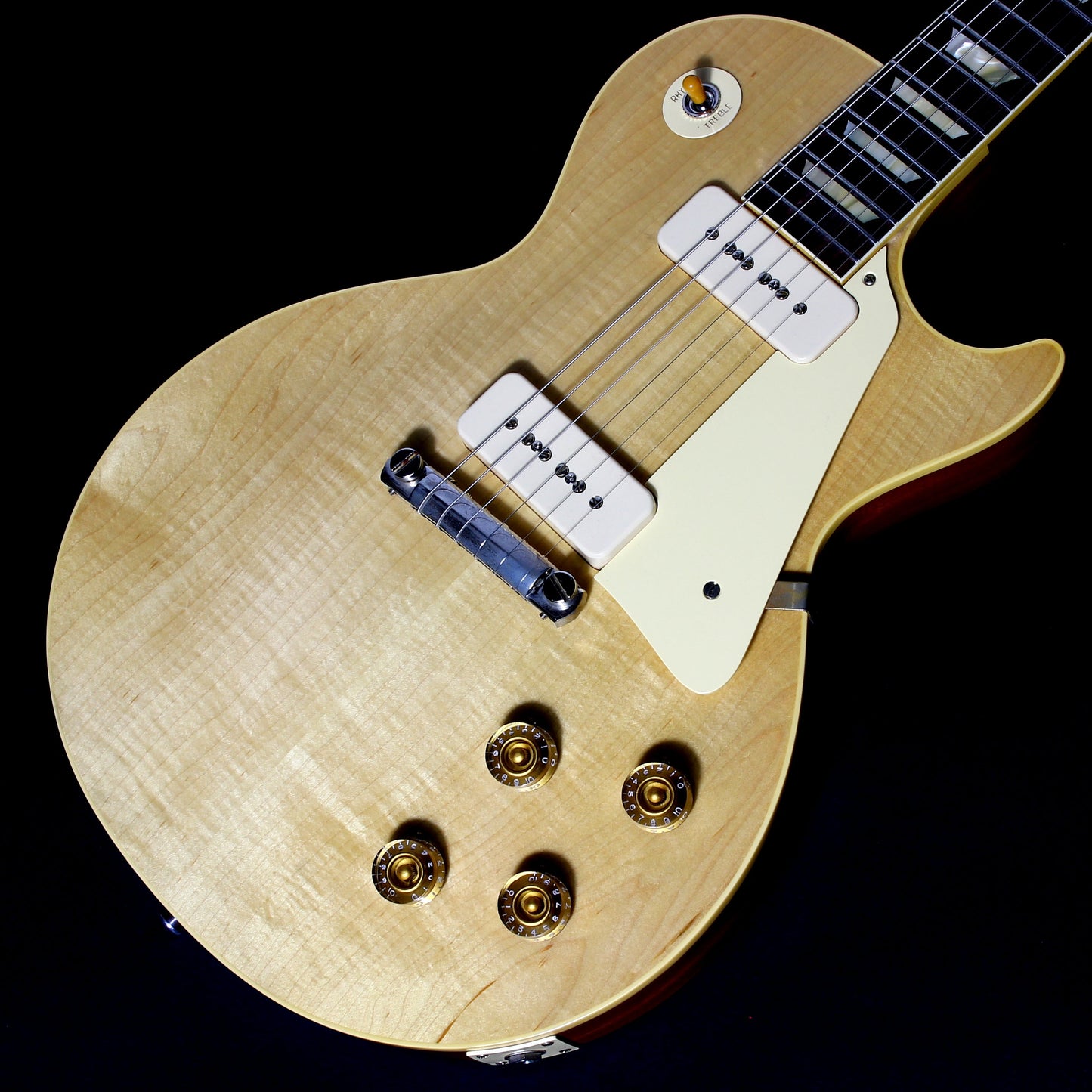 2021 Gibson Custom Shop 1954 Les Paul '54 Made to Measure M2M Natural - Factory Stinger, Light Flametop R4 Goldtop Standard