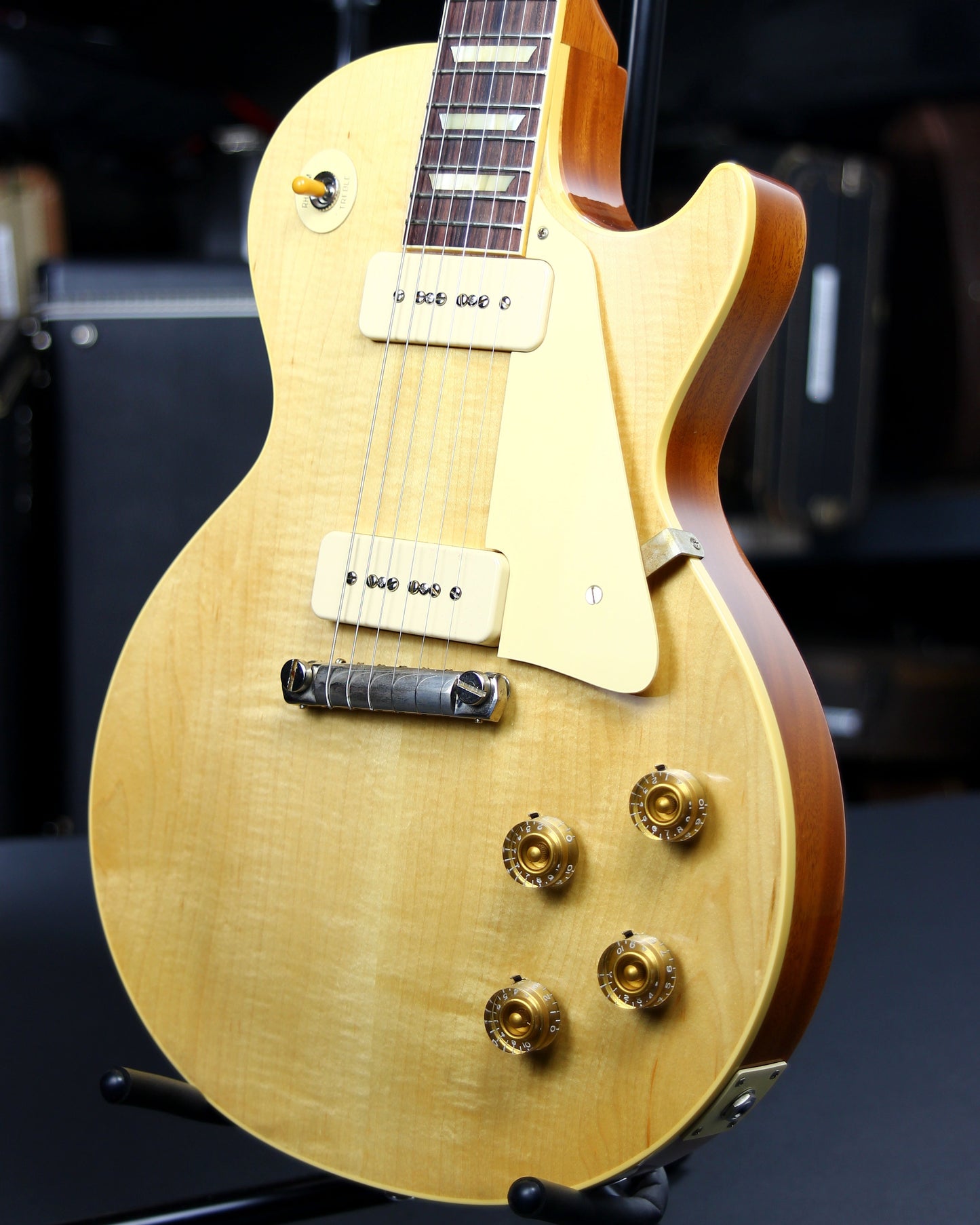 2021 Gibson Custom Shop 1954 Les Paul '54 Made to Measure M2M Natural - Factory Stinger, Light Flametop R4 Goldtop Standard