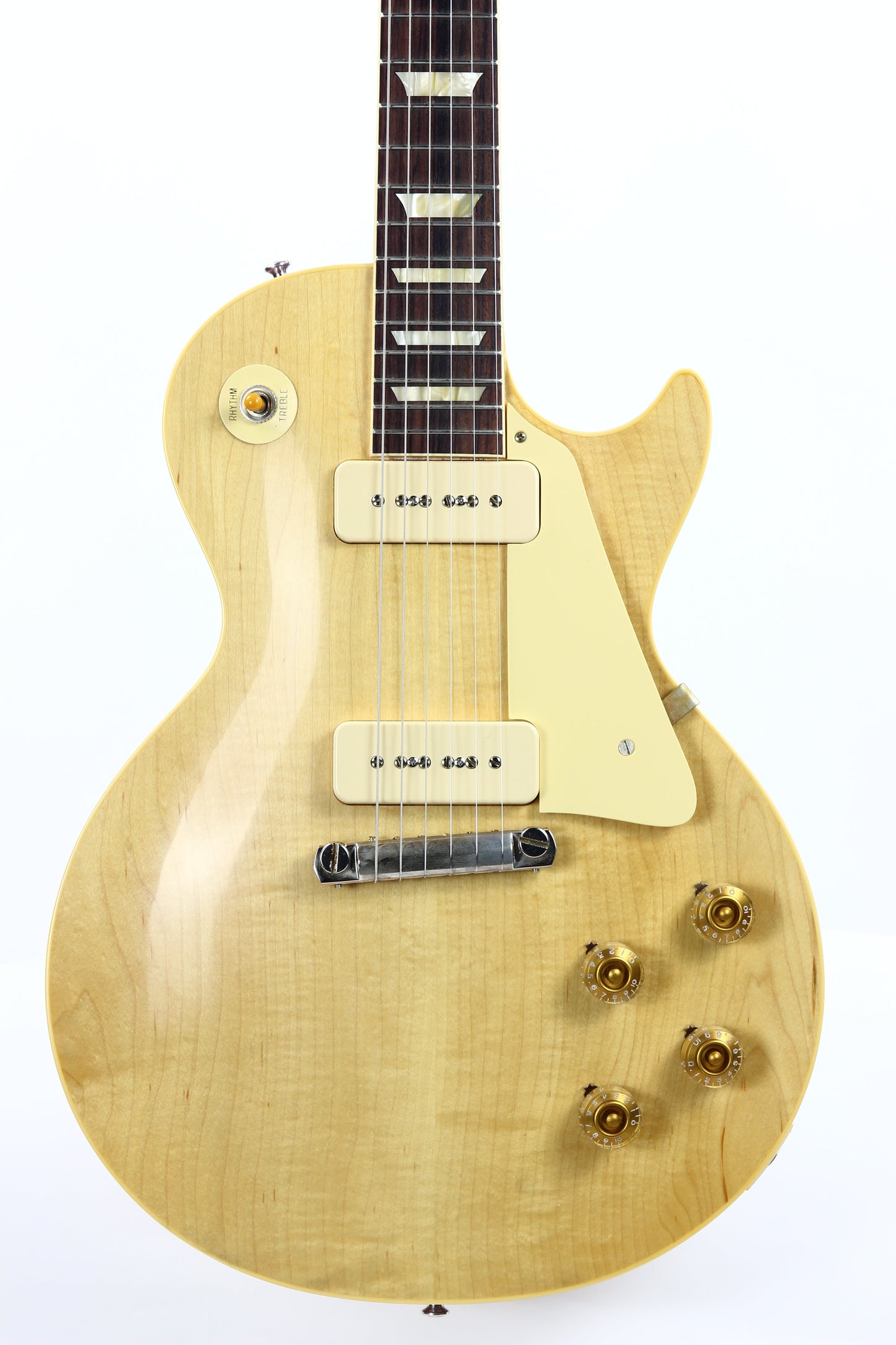 2021 Gibson Custom Shop 1954 Les Paul '54 Made to Measure M2M Natural - Factory Stinger, Light Flametop R4 Goldtop Standard