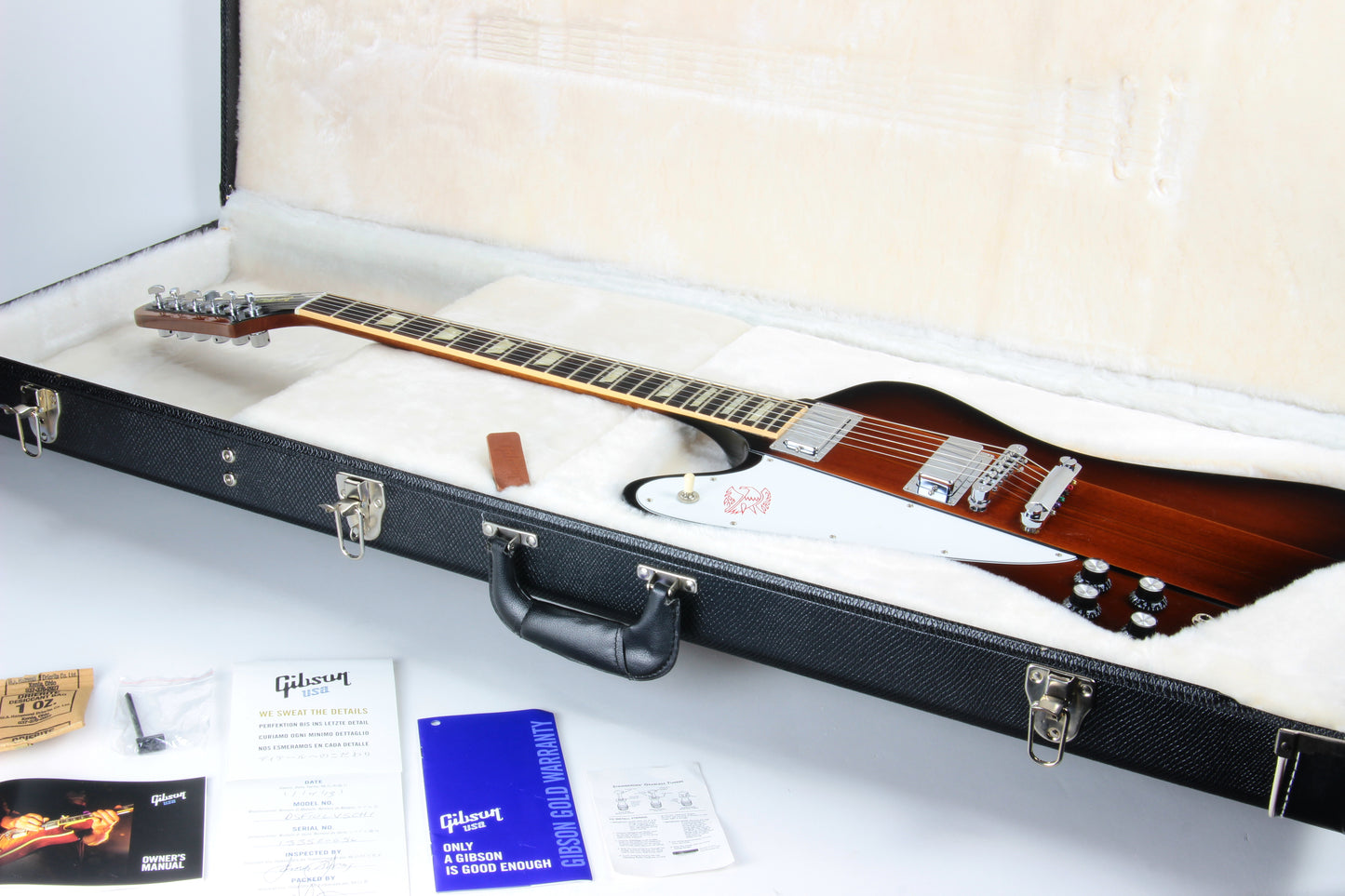 2013 Gibson USA Firebird V Sunburst Left-Handed w/ Original Case - Rare Lefty Reverse Steinberger Tuners