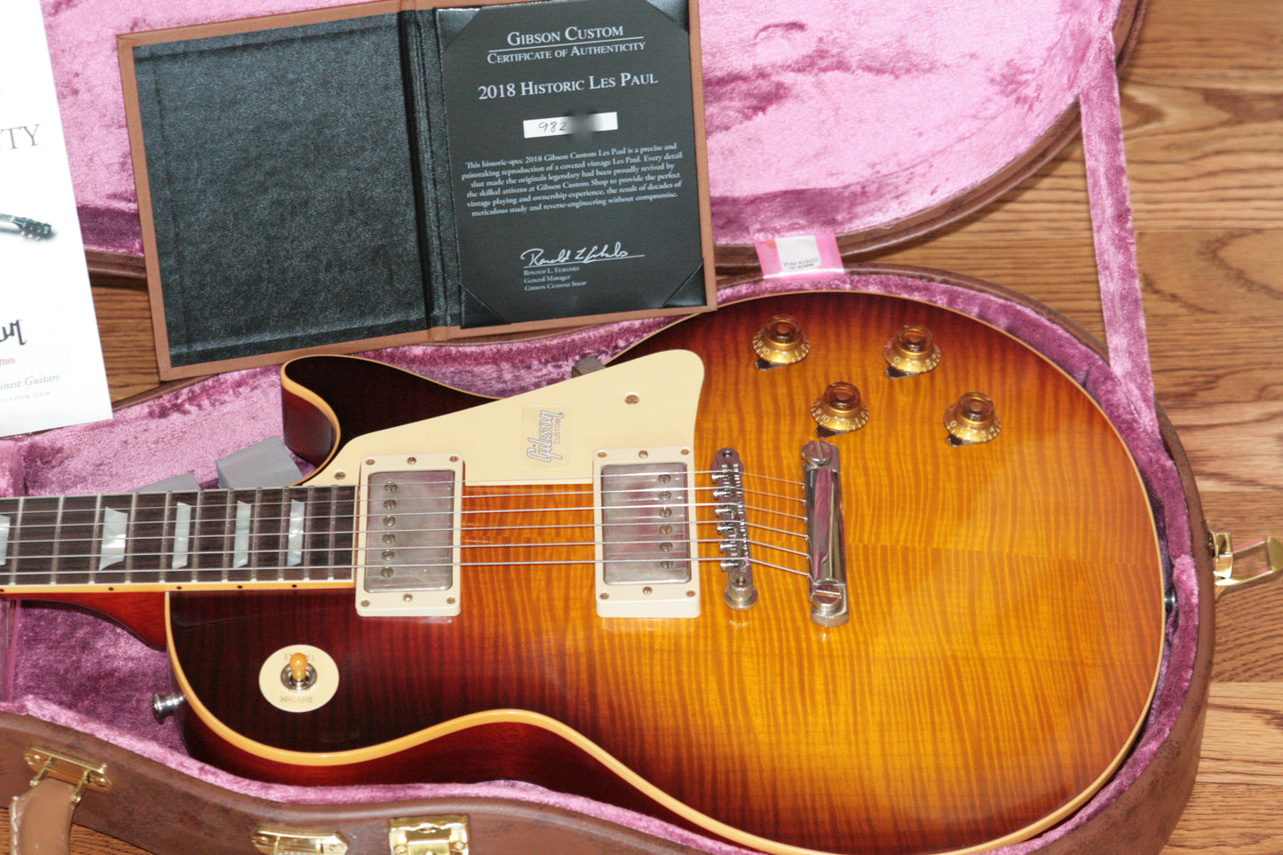 2018 Gibson 1959 Les Paul Historic Reissue! R9 59 LP Dark Bourbon Fade Custom Shop TH Spec