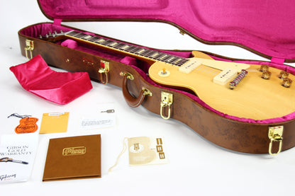 2021 Gibson Custom Shop 1954 Les Paul '54 Made to Measure M2M Natural - Factory Stinger, Light Flametop R4 Goldtop Standard