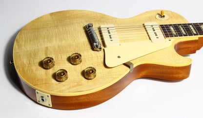 2021 Gibson Custom Shop 1954 Les Paul '54 Made to Measure M2M Natural - Factory Stinger, Light Flametop R4 Goldtop Standard