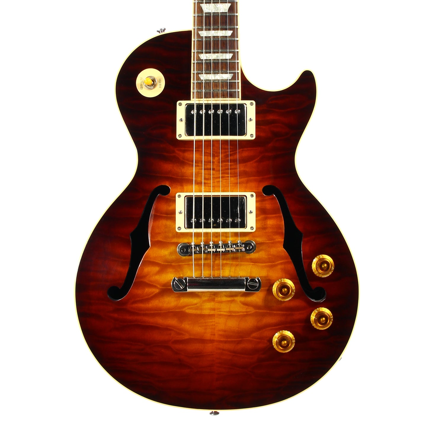 RARE 1997 Gibson Custom Shop Les Paul Florentine Standard KILLER QUILT Hollowbody ES - Yamano Special Quote 1959