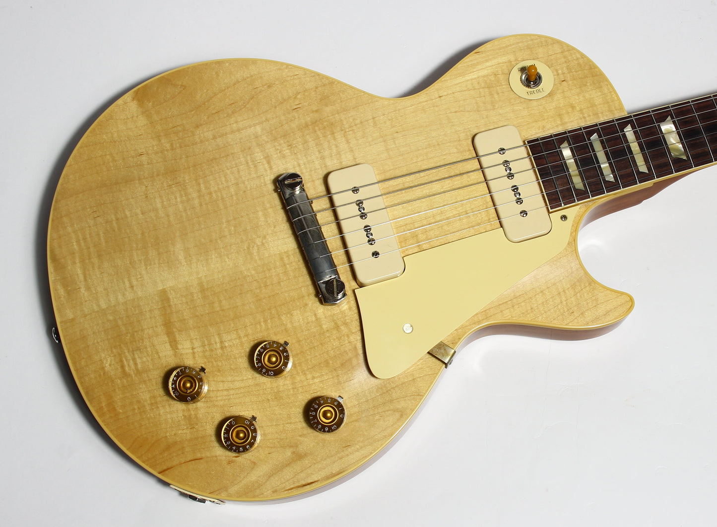 2021 Gibson Custom Shop 1954 Les Paul '54 Made to Measure M2M Natural - Factory Stinger, Light Flametop R4 Goldtop Standard