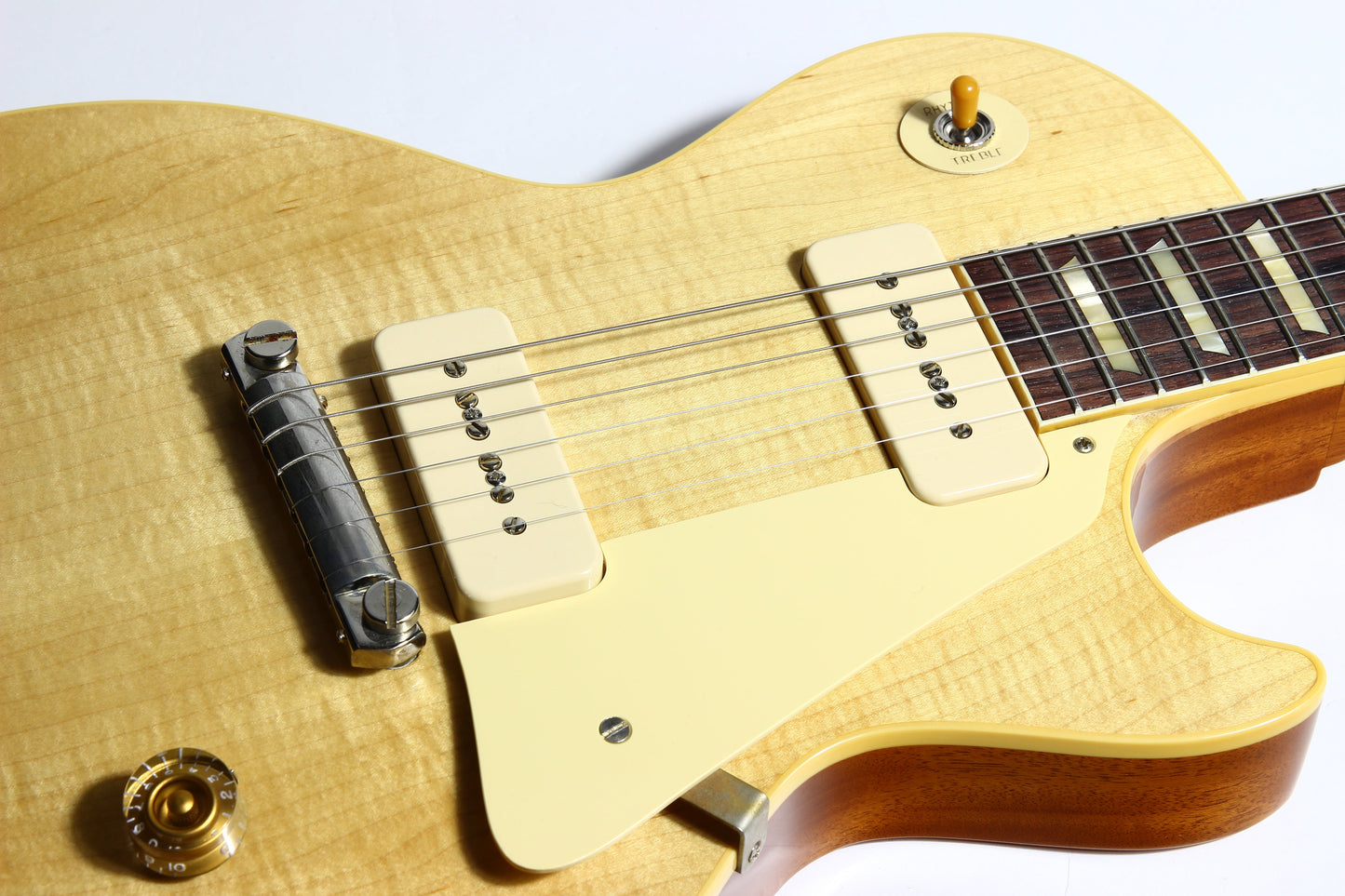 2021 Gibson Custom Shop 1954 Les Paul '54 Made to Measure M2M Natural - Factory Stinger, Light Flametop R4 Goldtop Standard