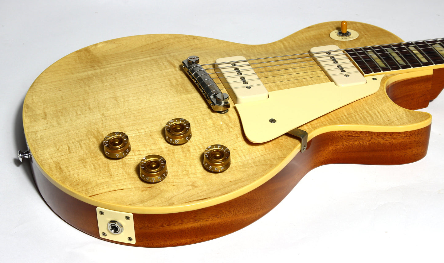 2021 Gibson Custom Shop 1954 Les Paul '54 Made to Measure M2M Natural - Factory Stinger, Light Flametop R4 Goldtop Standard