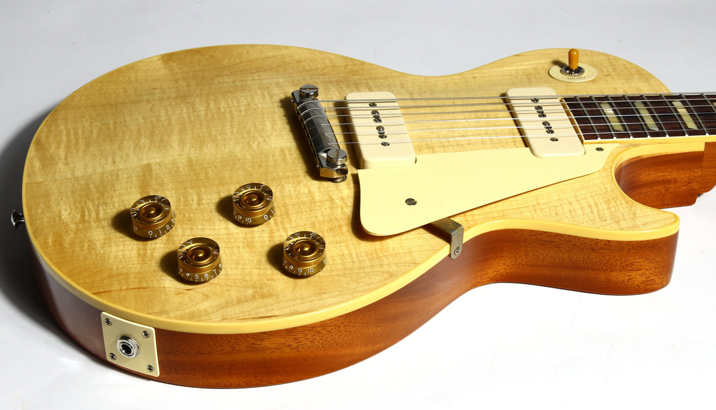 2021 Gibson Custom Shop 1954 Les Paul '54 Made to Measure M2M Natural - Factory Stinger, Light Flametop R4 Goldtop Standard